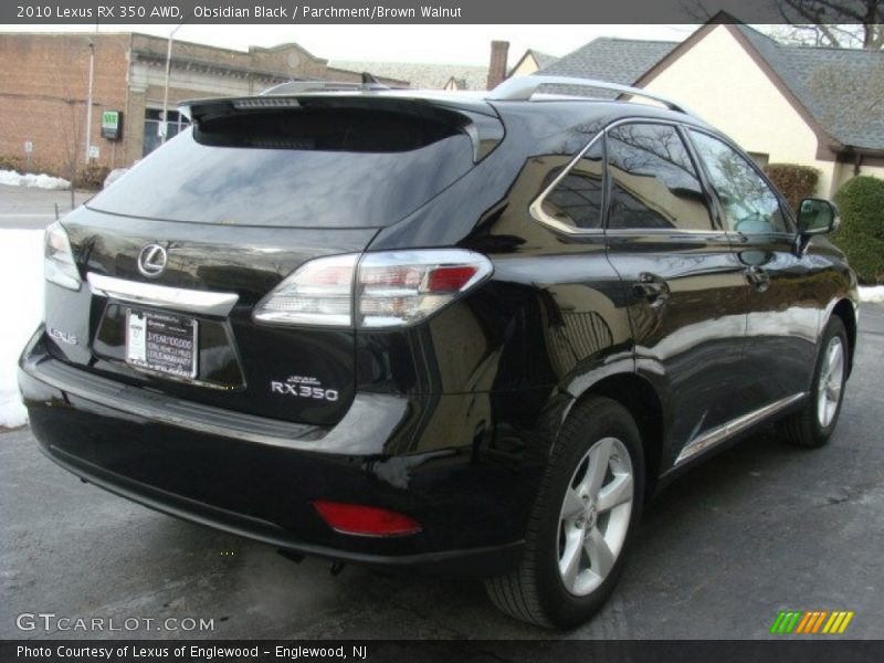 Obsidian Black / Parchment/Brown Walnut 2010 Lexus RX 350 AWD