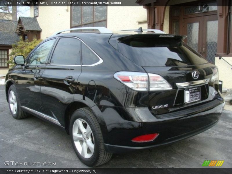 Obsidian Black / Parchment/Brown Walnut 2010 Lexus RX 350 AWD