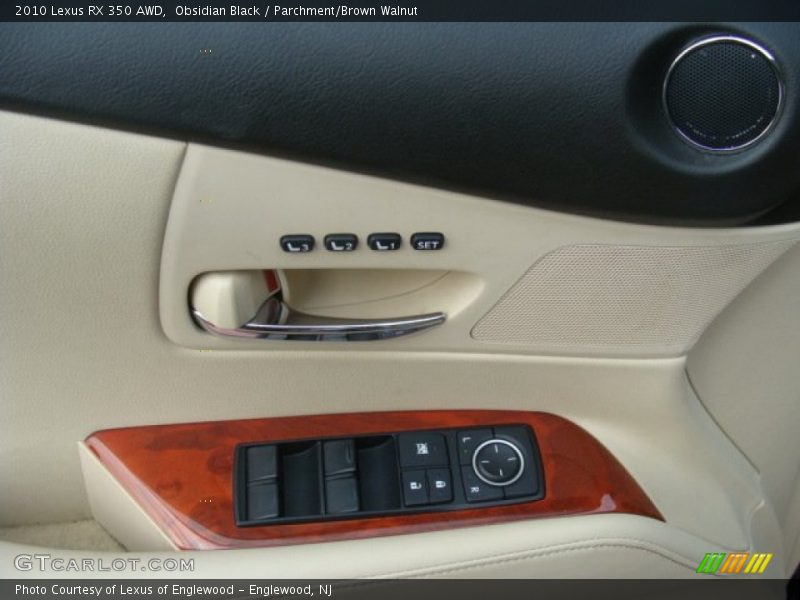 Obsidian Black / Parchment/Brown Walnut 2010 Lexus RX 350 AWD