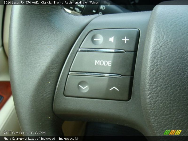 Obsidian Black / Parchment/Brown Walnut 2010 Lexus RX 350 AWD