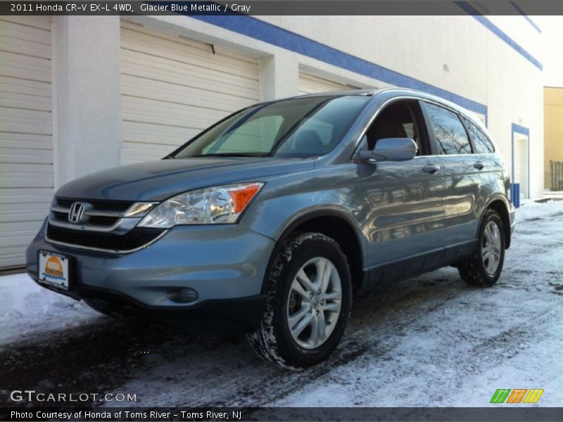 Glacier Blue Metallic / Gray 2011 Honda CR-V EX-L 4WD