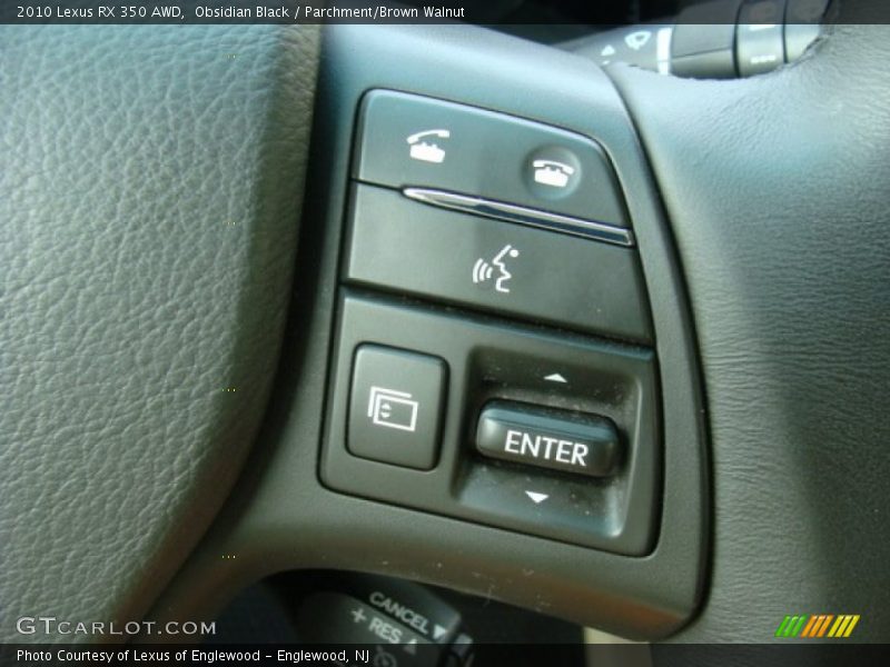 Obsidian Black / Parchment/Brown Walnut 2010 Lexus RX 350 AWD