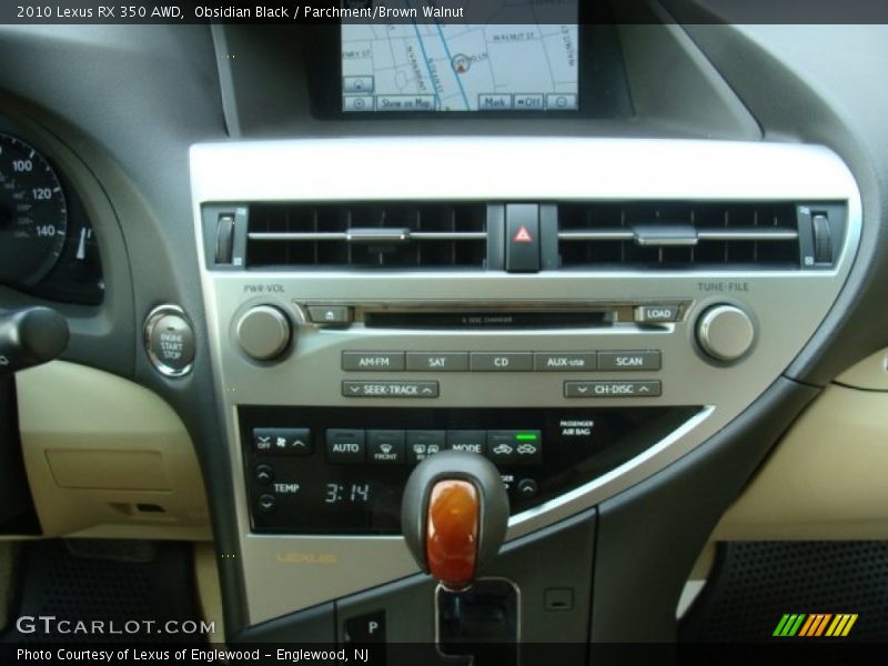 Obsidian Black / Parchment/Brown Walnut 2010 Lexus RX 350 AWD