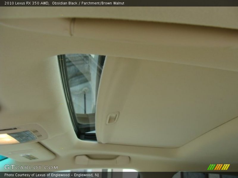 Obsidian Black / Parchment/Brown Walnut 2010 Lexus RX 350 AWD