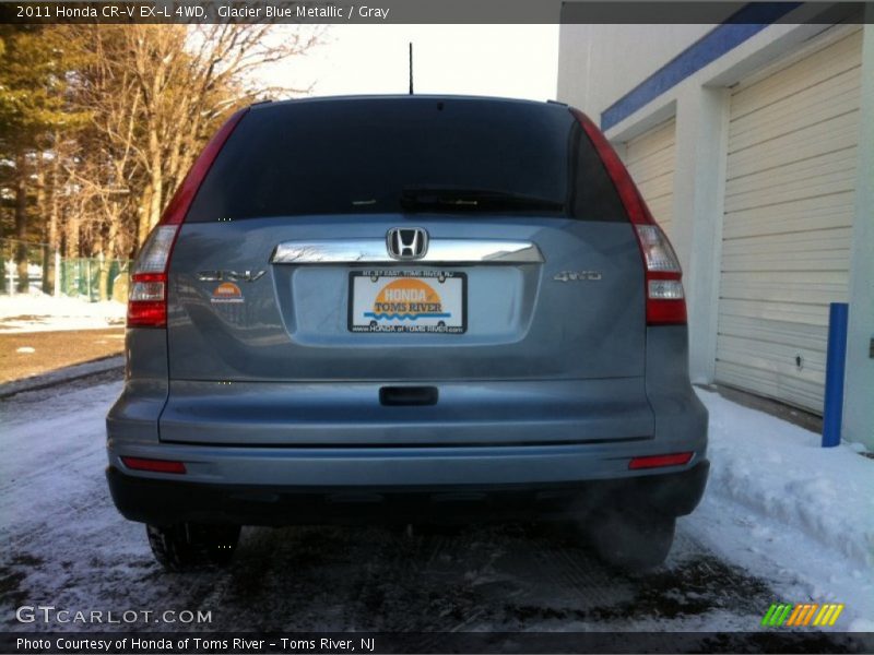 Glacier Blue Metallic / Gray 2011 Honda CR-V EX-L 4WD