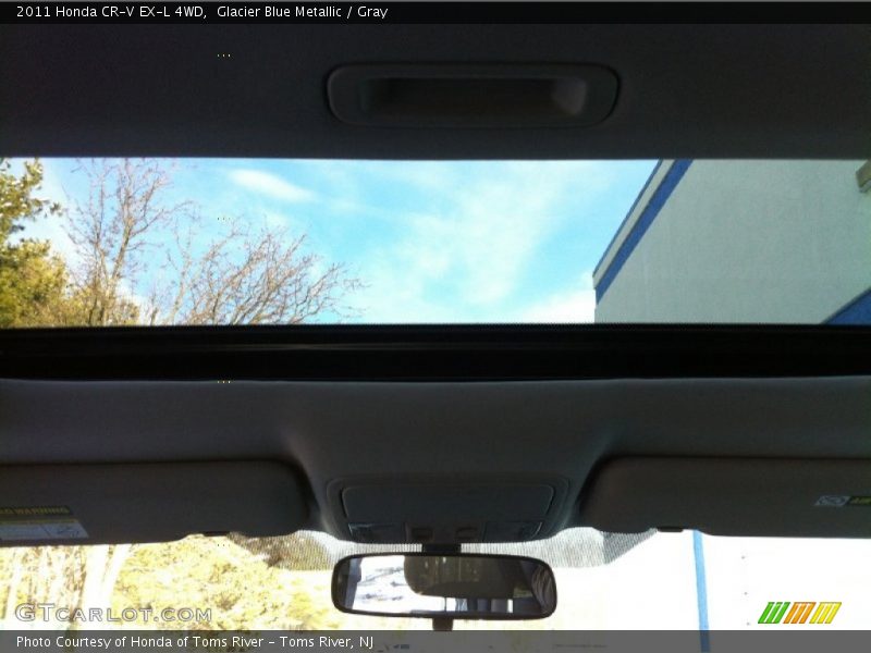 Glacier Blue Metallic / Gray 2011 Honda CR-V EX-L 4WD