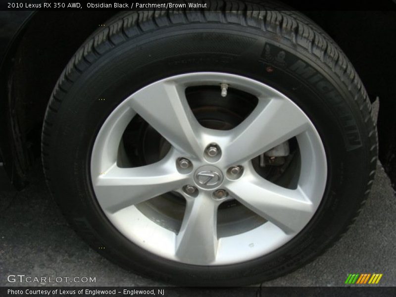 Obsidian Black / Parchment/Brown Walnut 2010 Lexus RX 350 AWD