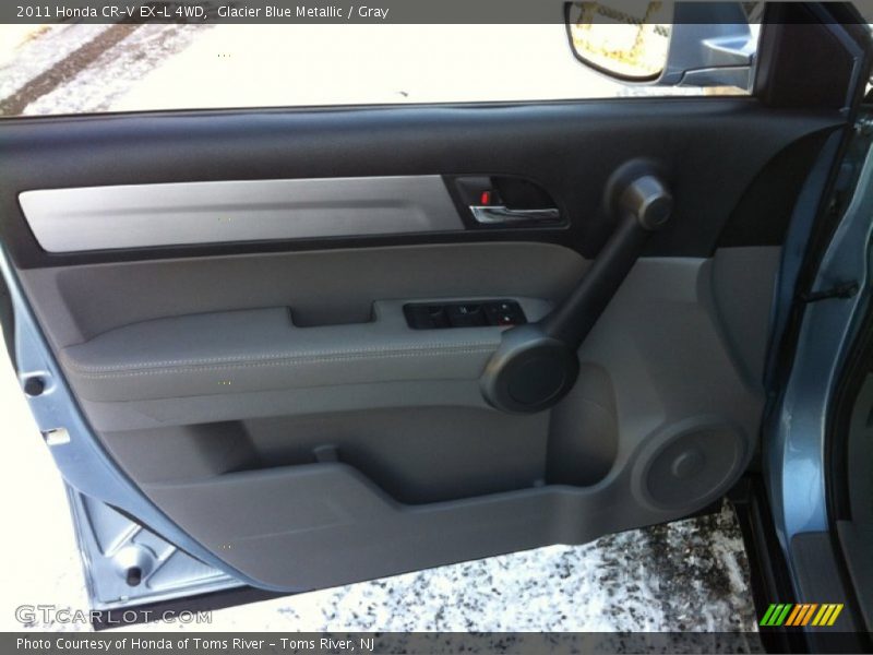 Glacier Blue Metallic / Gray 2011 Honda CR-V EX-L 4WD