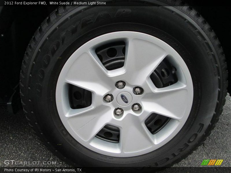 White Suede / Medium Light Stone 2012 Ford Explorer FWD
