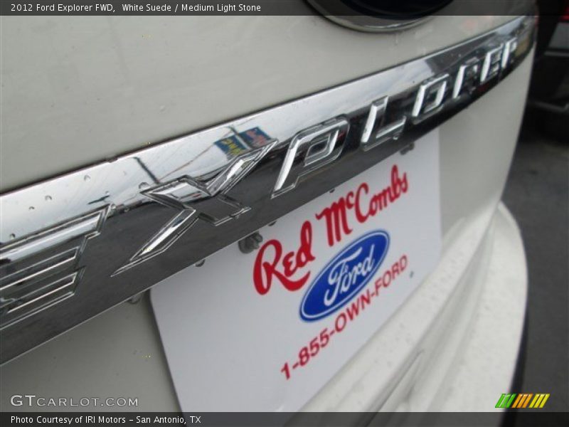 White Suede / Medium Light Stone 2012 Ford Explorer FWD