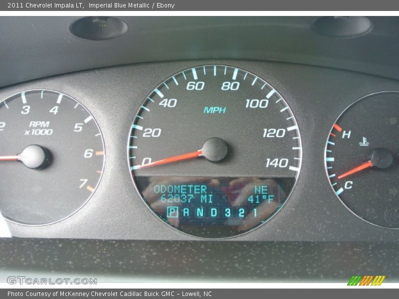 Imperial Blue Metallic / Ebony 2011 Chevrolet Impala LT