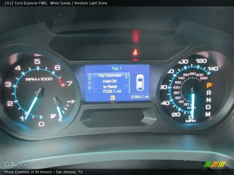 White Suede / Medium Light Stone 2012 Ford Explorer FWD