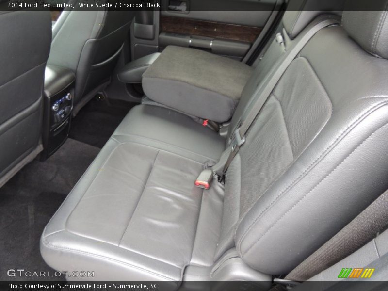 White Suede / Charcoal Black 2014 Ford Flex Limited