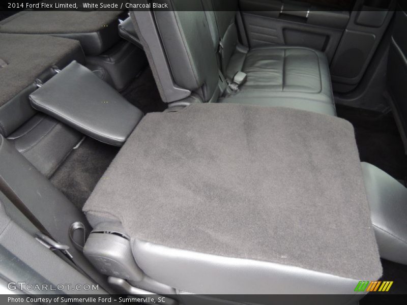 White Suede / Charcoal Black 2014 Ford Flex Limited