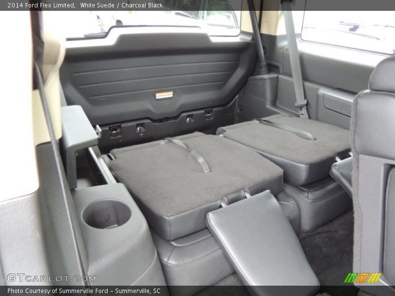 White Suede / Charcoal Black 2014 Ford Flex Limited