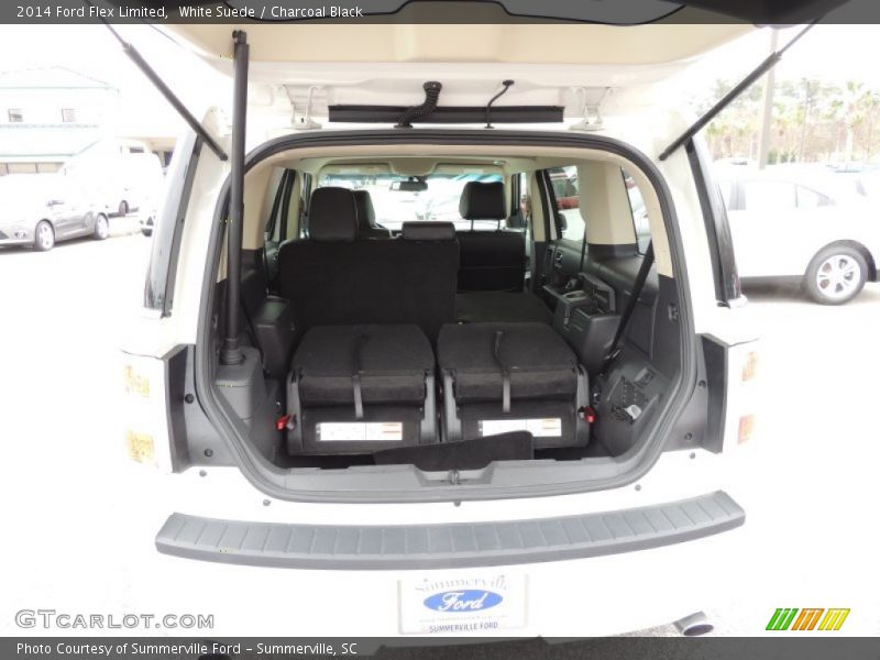 White Suede / Charcoal Black 2014 Ford Flex Limited