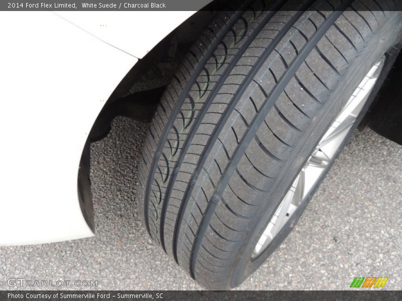 White Suede / Charcoal Black 2014 Ford Flex Limited