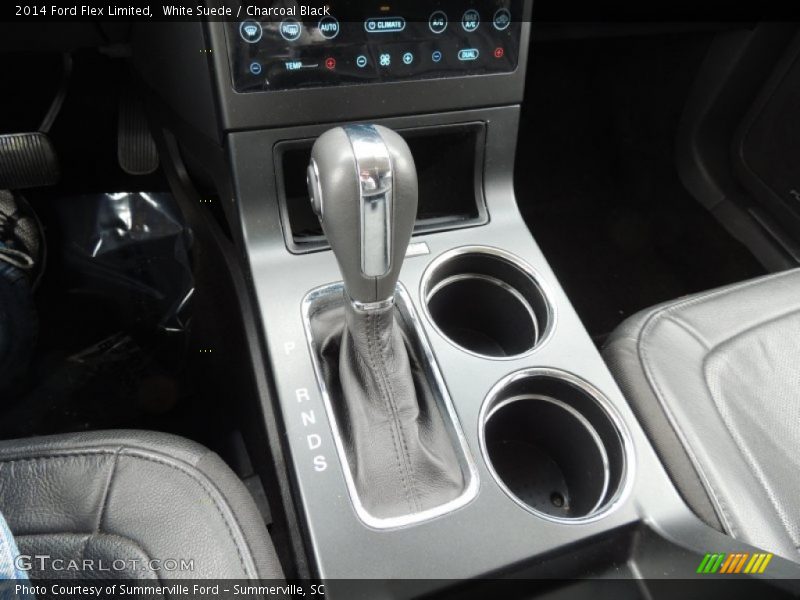 White Suede / Charcoal Black 2014 Ford Flex Limited