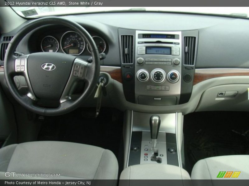 Stone White / Gray 2012 Hyundai Veracruz GLS AWD