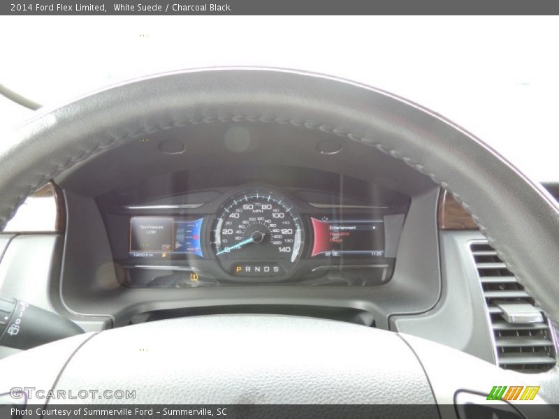 White Suede / Charcoal Black 2014 Ford Flex Limited