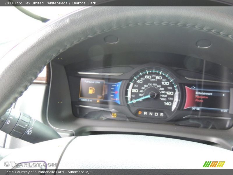 White Suede / Charcoal Black 2014 Ford Flex Limited
