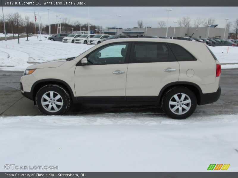 White Sand Beige / Black 2012 Kia Sorento LX