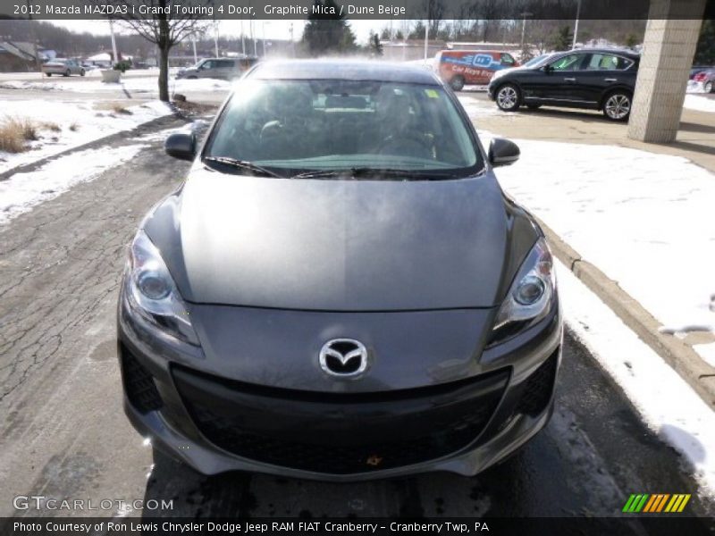 Graphite Mica / Dune Beige 2012 Mazda MAZDA3 i Grand Touring 4 Door