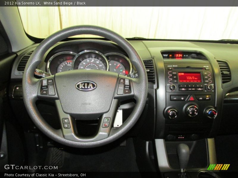 White Sand Beige / Black 2012 Kia Sorento LX
