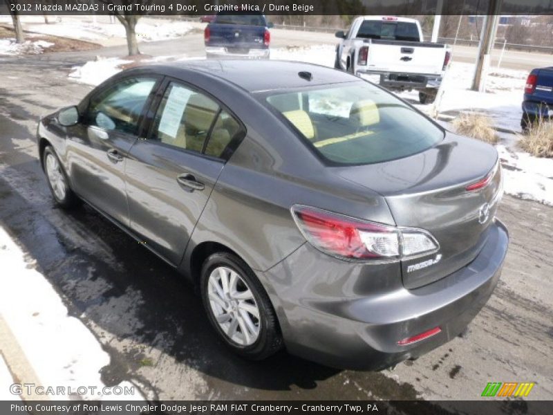 Graphite Mica / Dune Beige 2012 Mazda MAZDA3 i Grand Touring 4 Door