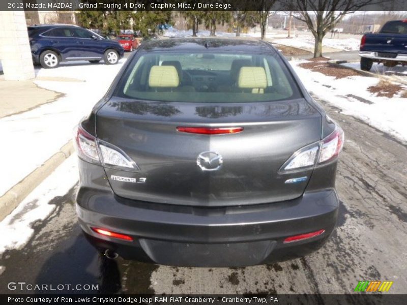 Graphite Mica / Dune Beige 2012 Mazda MAZDA3 i Grand Touring 4 Door