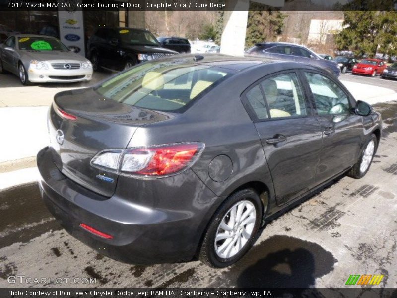 Graphite Mica / Dune Beige 2012 Mazda MAZDA3 i Grand Touring 4 Door