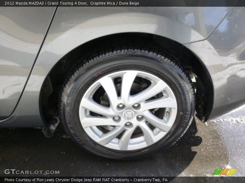 Graphite Mica / Dune Beige 2012 Mazda MAZDA3 i Grand Touring 4 Door