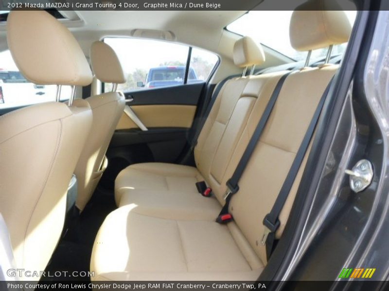 Graphite Mica / Dune Beige 2012 Mazda MAZDA3 i Grand Touring 4 Door