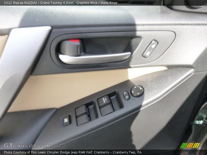 Graphite Mica / Dune Beige 2012 Mazda MAZDA3 i Grand Touring 4 Door