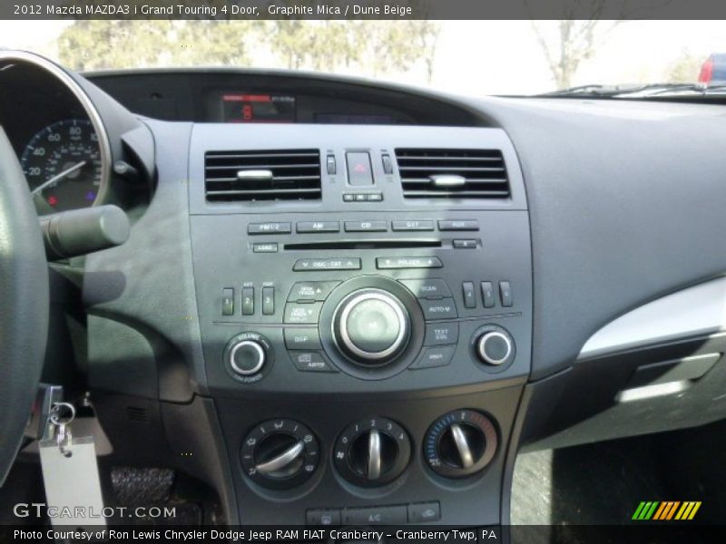 Graphite Mica / Dune Beige 2012 Mazda MAZDA3 i Grand Touring 4 Door