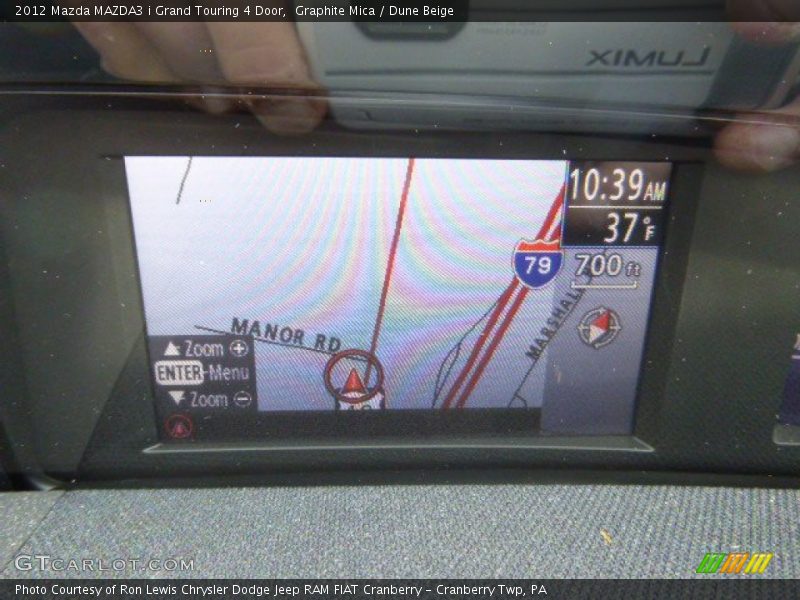 Graphite Mica / Dune Beige 2012 Mazda MAZDA3 i Grand Touring 4 Door