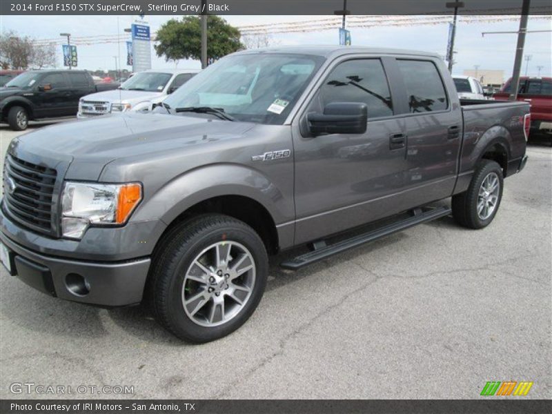 Sterling Grey / Black 2014 Ford F150 STX SuperCrew