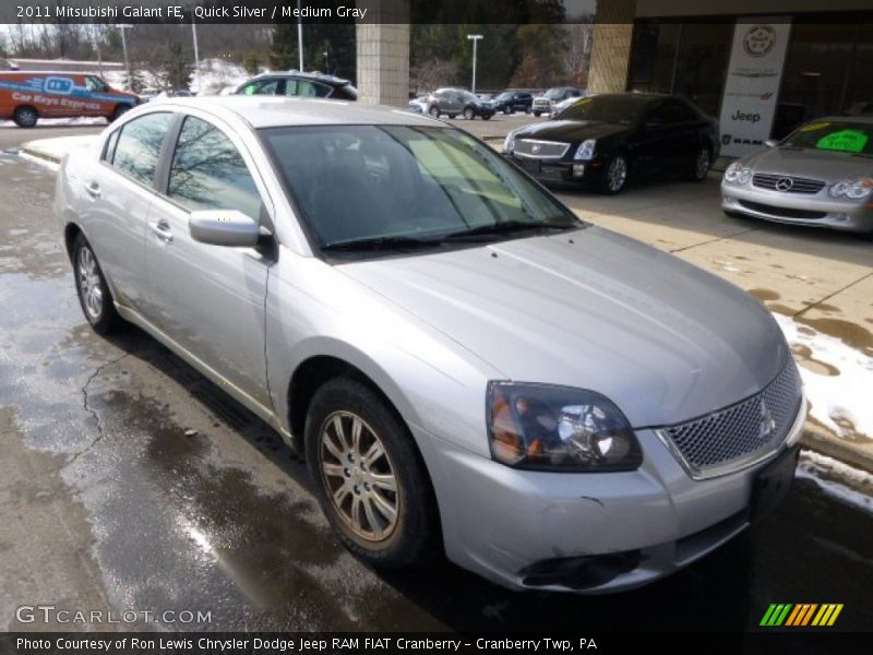 Quick Silver / Medium Gray 2011 Mitsubishi Galant FE