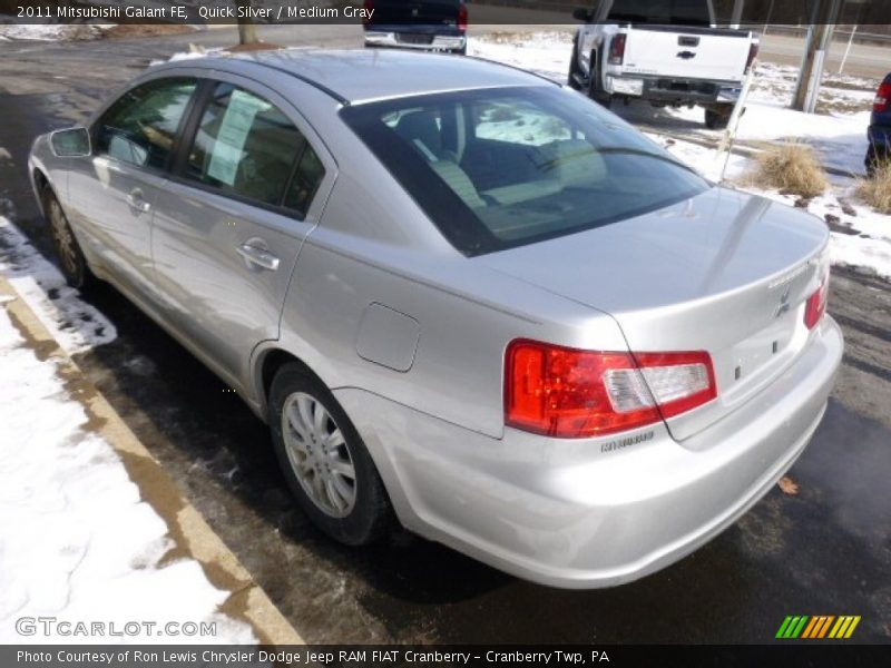 Quick Silver / Medium Gray 2011 Mitsubishi Galant FE