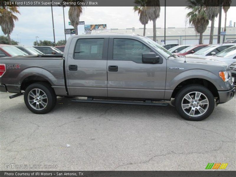 Sterling Grey / Black 2014 Ford F150 STX SuperCrew