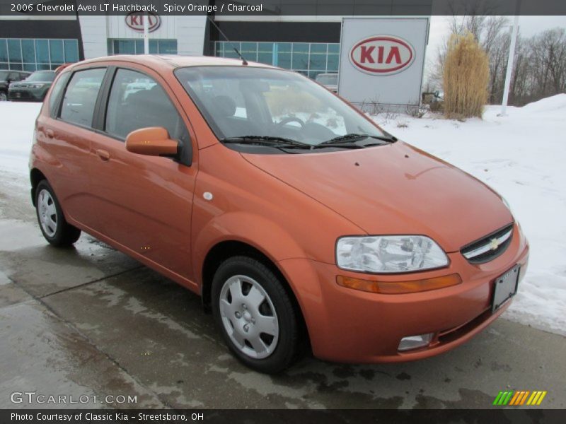 Spicy Orange / Charcoal 2006 Chevrolet Aveo LT Hatchback
