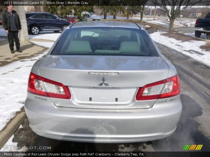 Quick Silver / Medium Gray 2011 Mitsubishi Galant FE