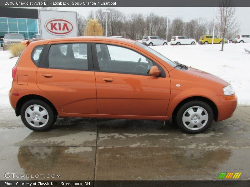 Spicy Orange / Charcoal 2006 Chevrolet Aveo LT Hatchback