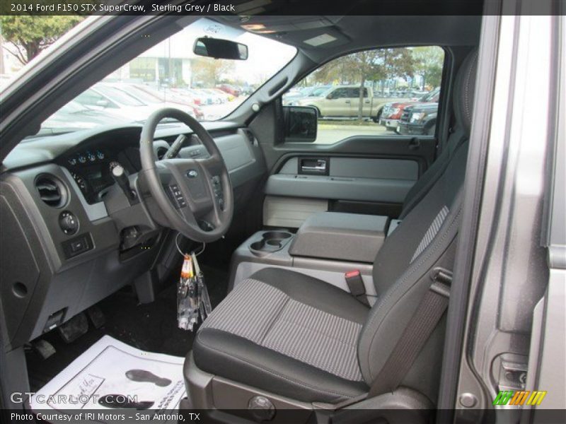 Sterling Grey / Black 2014 Ford F150 STX SuperCrew