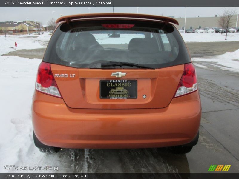 Spicy Orange / Charcoal 2006 Chevrolet Aveo LT Hatchback