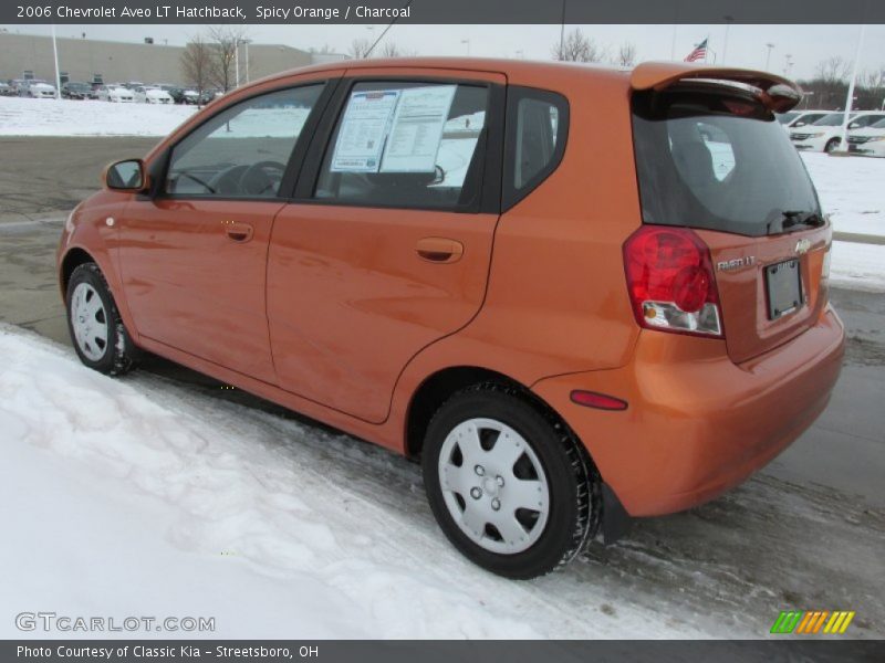 Spicy Orange / Charcoal 2006 Chevrolet Aveo LT Hatchback