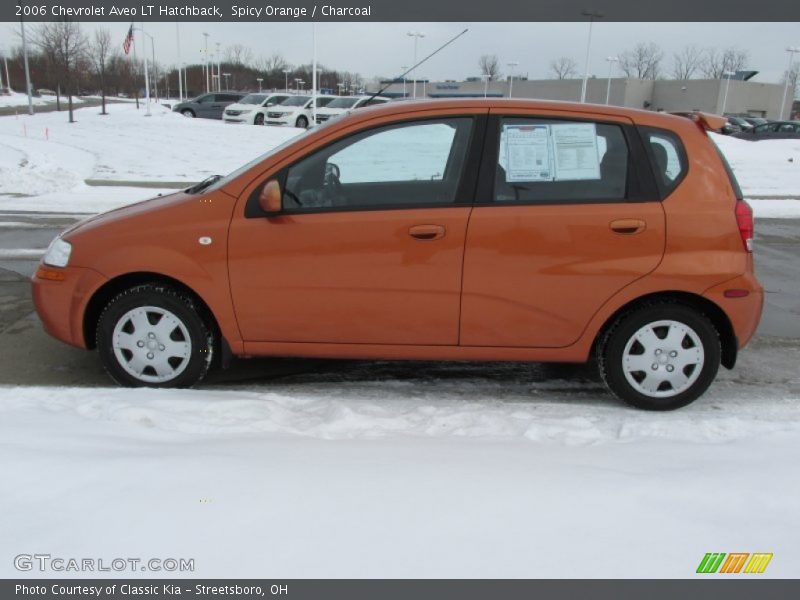 Spicy Orange / Charcoal 2006 Chevrolet Aveo LT Hatchback