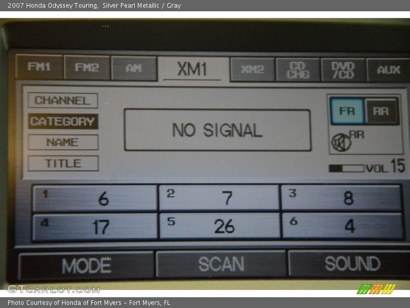 Silver Pearl Metallic / Gray 2007 Honda Odyssey Touring