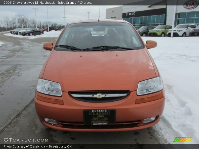 Spicy Orange / Charcoal 2006 Chevrolet Aveo LT Hatchback