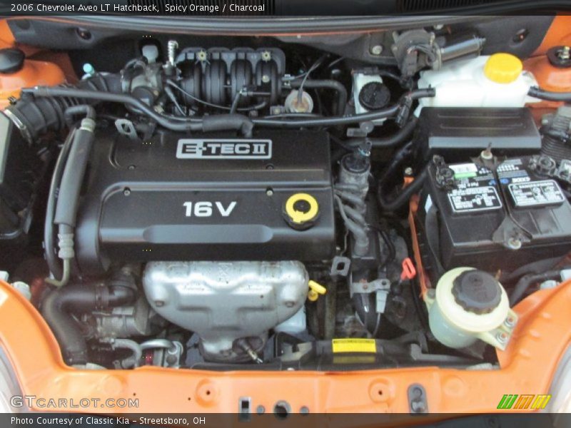  2006 Aveo LT Hatchback Engine - 1.6 Liter DOHC 16-Valve 4 Cylinder